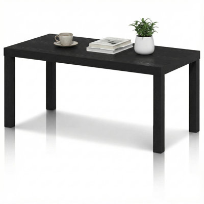 Classic Simple Coffee Table for Living Room Black Modern Center Table Minimalist Accent Table for Living Room