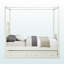 Lit gigogne simple Josie - ivoire