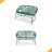 OUTDOOR PATIO WICKER LOVE SEAT, PE RATTAN & IRON FRAME, SET OF 1-725745726