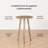 Amber Solid Wood Round Top End Table-951380379