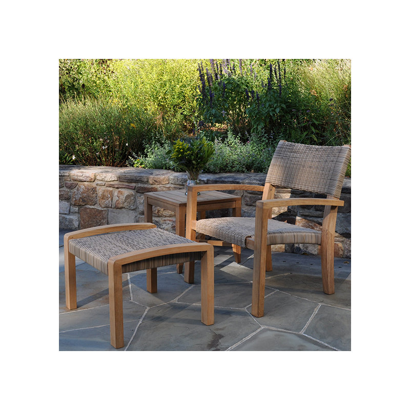 Venice Outdoor Teak Ottoman