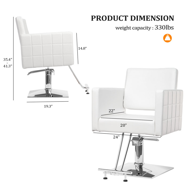 Fauteuil de salon pivotant en similicuir Kynslea, Blanc