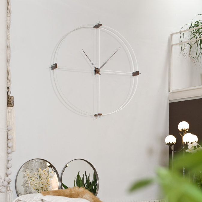 Delmori Walnut Analog Wall Clock