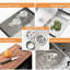 Évier de cuisine en acier inoxydable 33 po x 22 po x 10 po - avec rebord et accessoires pour optimiser l’espace