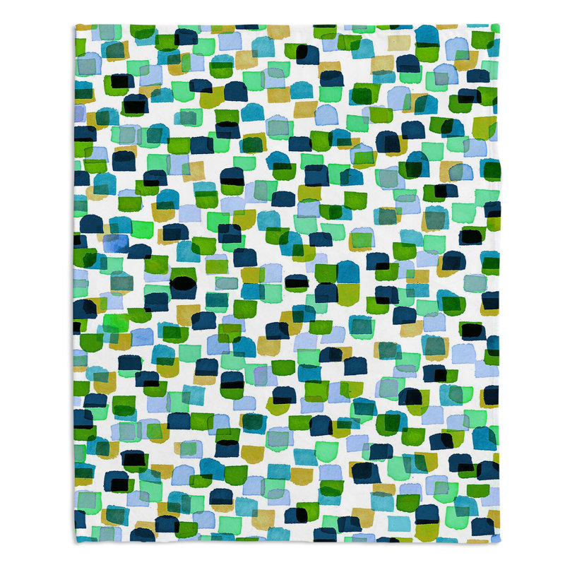 Hand Woven Throw Blanket, 51" W x 60" L