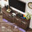 74" LED Farmhouse TV Stand For Tvs Up To 85" With Power Outlets And Adjustable Shelves-163533591-149277936