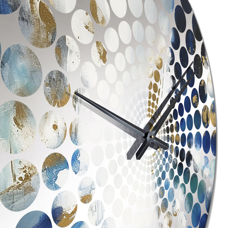 Wolbert - Horloge murale peinture abstraite, Petit