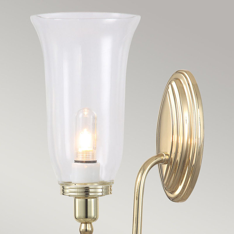 Thomasson Armed Sconce, Polished Brass