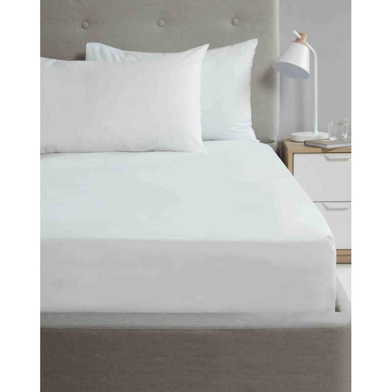 Microfiber Percale Pillowcase - Set of 2, White