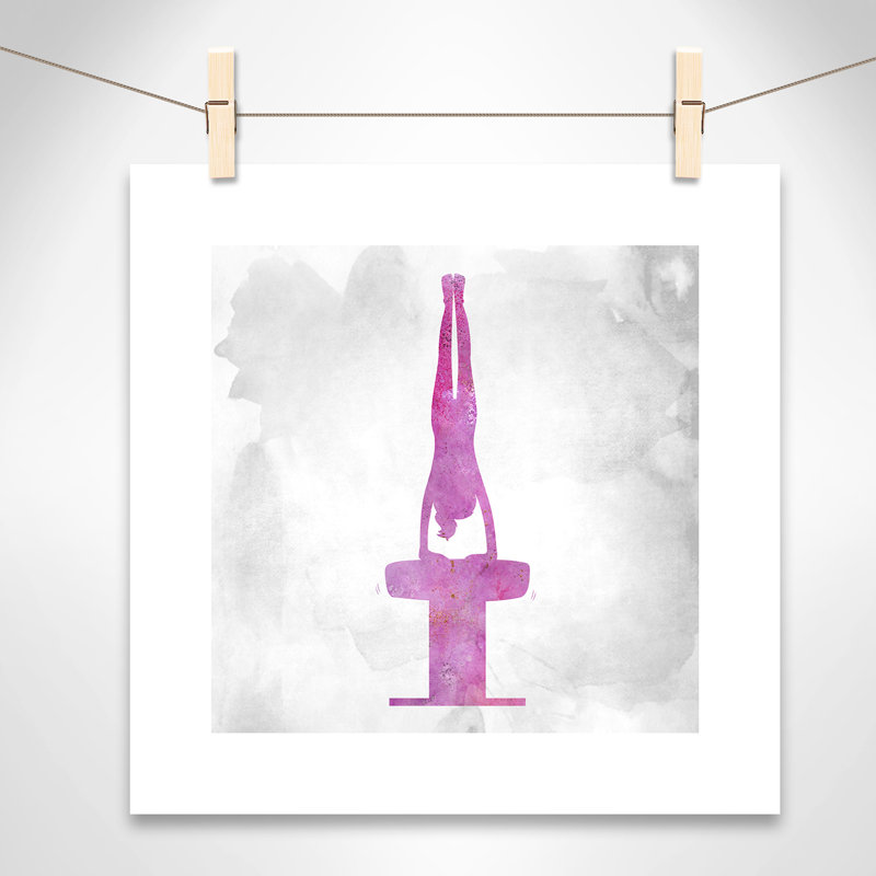 Gymnastique 1, H 16 po x l 16 po x P 1 po, Papier