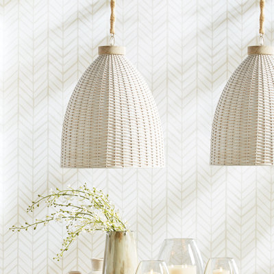 Olsen 1 - Light Whitewash Dome Pendant