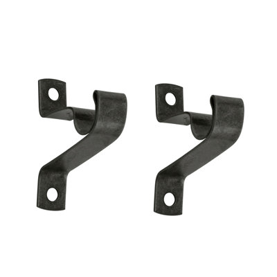 Mounting Bracket Set for 7/16" Diameter Curtain Rods, 3/4" Clearance - Basics by Wayfair™