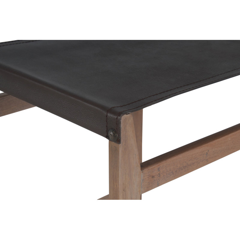 Tabouret de comptoir court en bois massif de 25 po Keshini