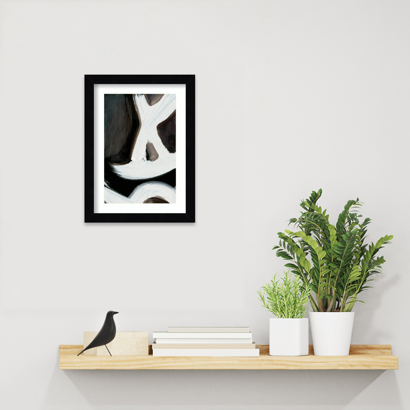 Ottoville "Connected No. 2" Print, 13" H x 10" W, Black