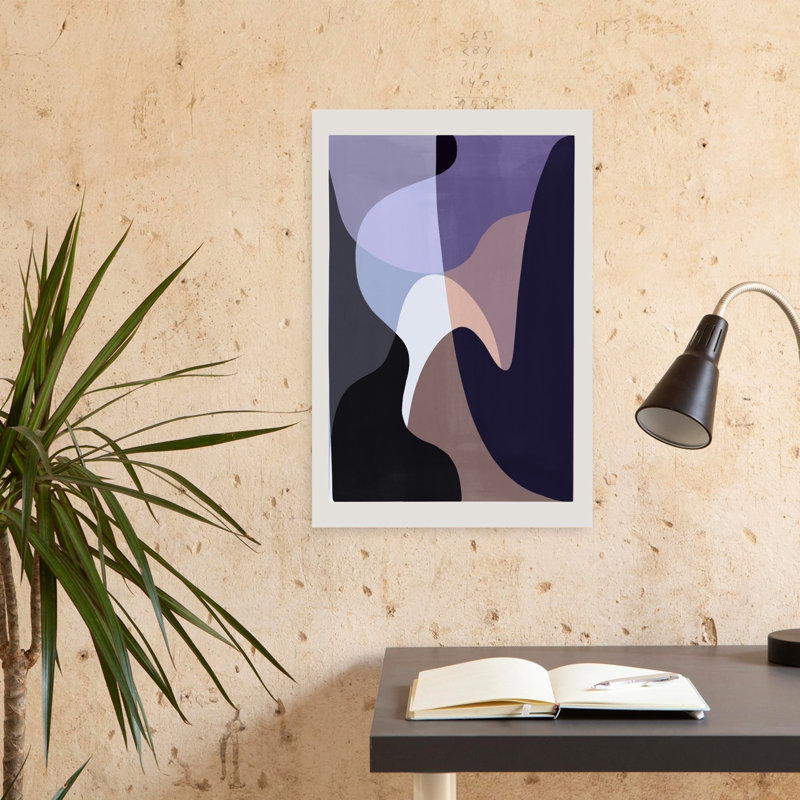 Art contemporain abstrait géométrique, H 24 po x l 16 po