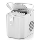 Self-cleaning Portable Ice Maker - 9 Ice Cubes In 6 Mins, 26.5lbs/day Output, Includes Ice Scoop & Basket, Ideal For Home & Bar Use