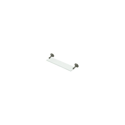 Cieslak 18" Length R Series Towel Glass Shelf Antique Nickel