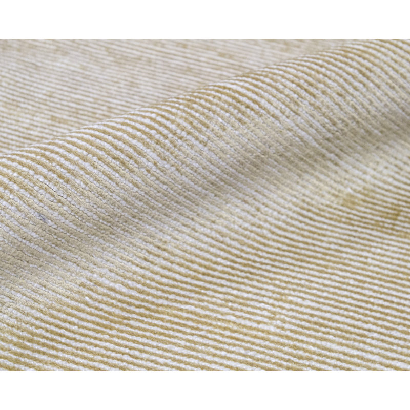 Tapis doré / ivoire de haute qualité noué à la main