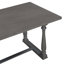 Ensemble de table et chaises de salle à manger 6 pièces avec pieds de forme spéciale et dossiers et coussins recouverts de mousse pour la salle à manger-999100153