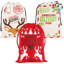 3 Packs 26"x19" Christmas Canvas Gift Bags