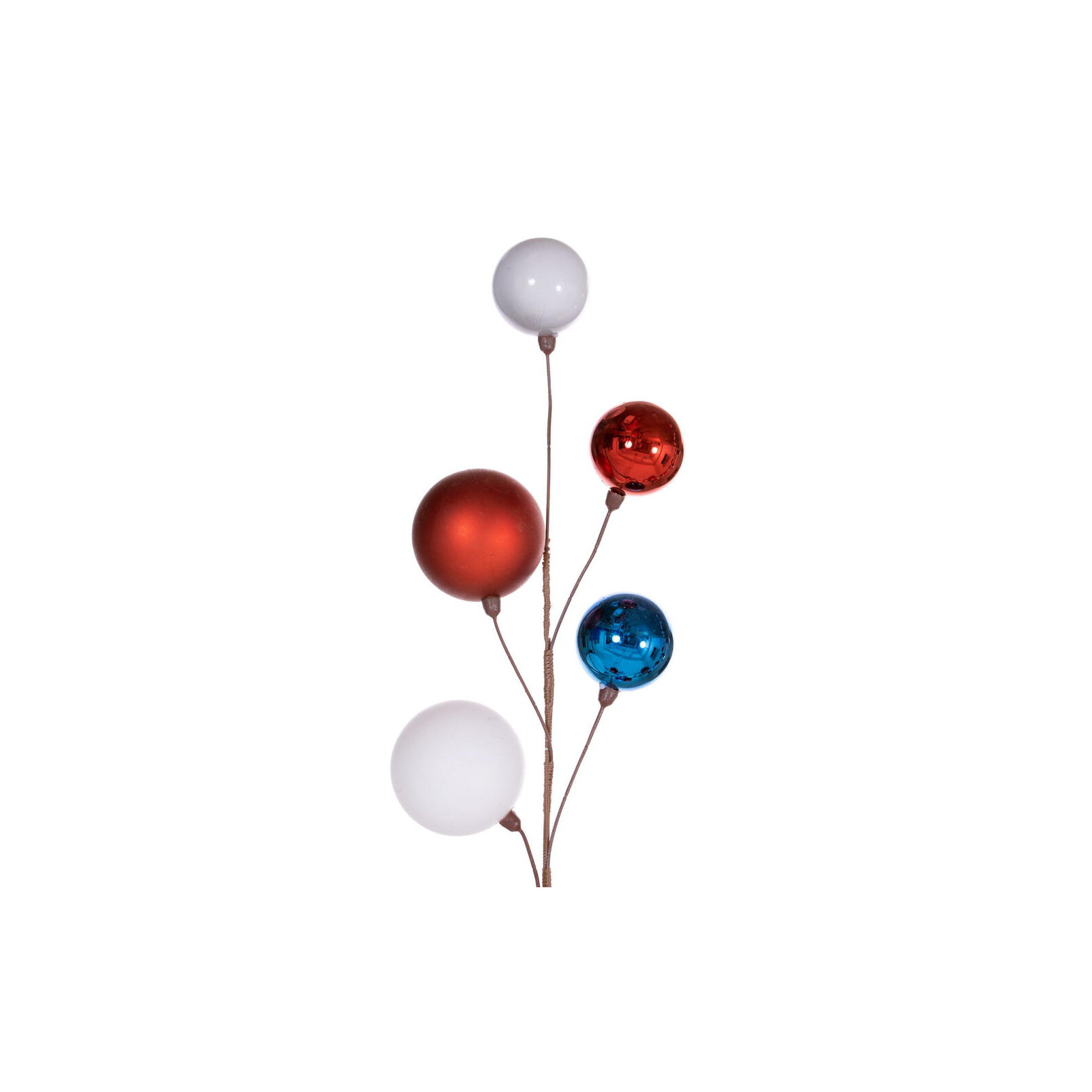 120'' in. Garland, Red/White