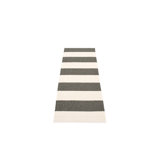 Bob Striped Area Rug in Black/Beige