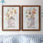 Mini Bouquet I - Ensemble de 2 peintures sur toile encadrées-764017705-764017710