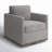 Bobbi Upholstered Swivel Armchair-66427476