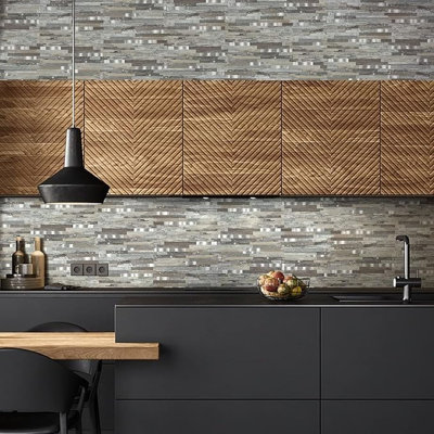 10 Sheets Peel and Stick Backsplash PVC Wall Tile,for Kitchen Backsplash