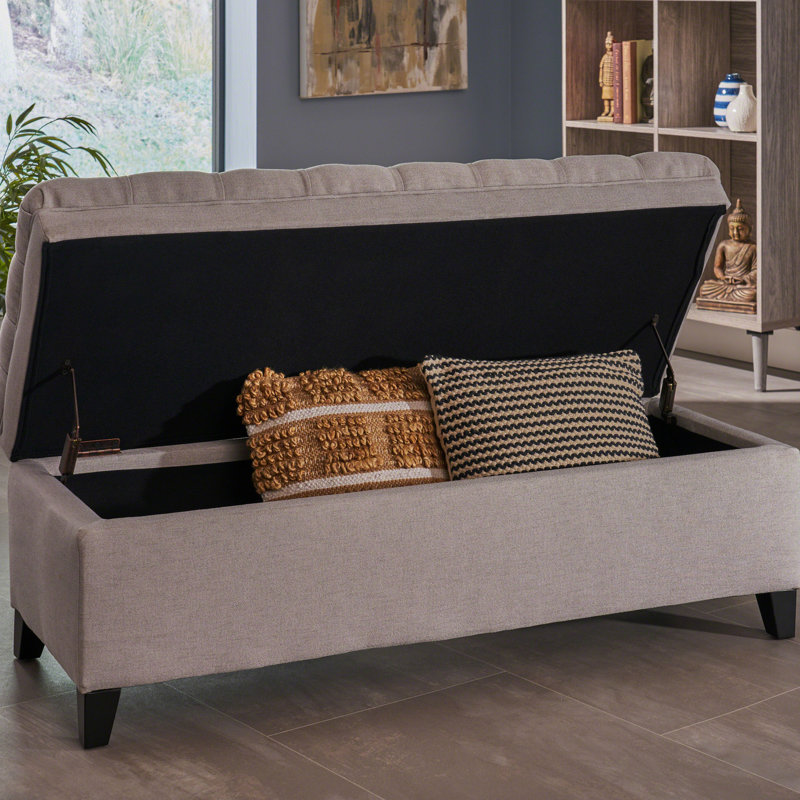 Gray Storage - 50" X 20.5" 18.3" With Wheels Move Board Games & Controllers Easily, Light Gray
