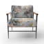 Delicate Brushstrokes, peinture abstraite IV - Fauteuil rembourré contemporain-874283071