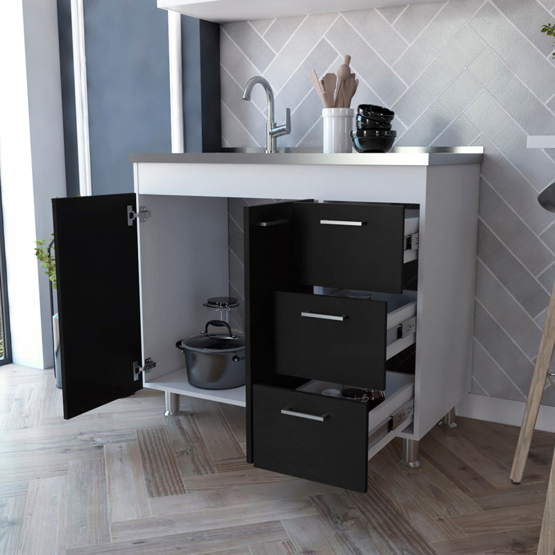 Utility Sink Kisco, Kitchen, White/Black