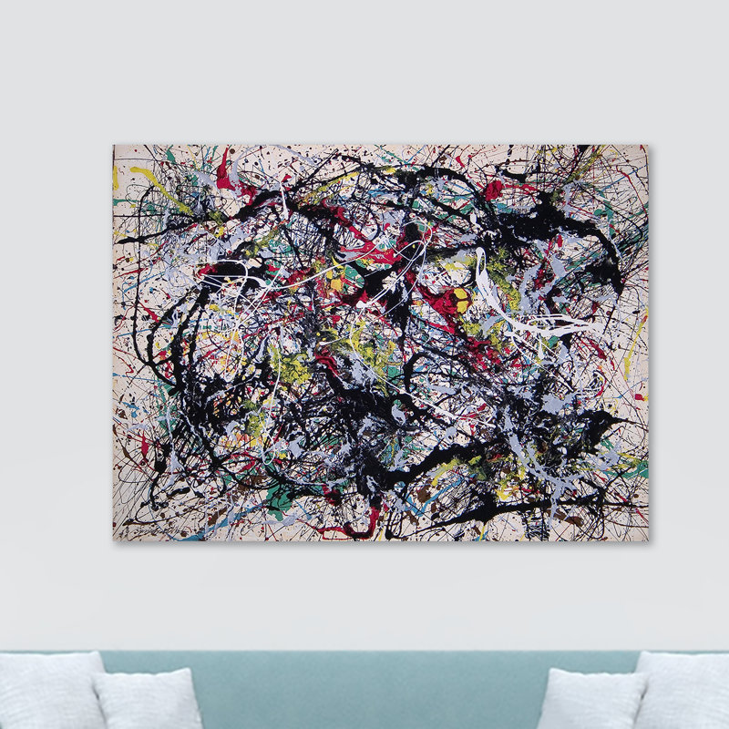 Number 34 by Jackson Pollock - Wrapped Canvas Print, 30.5cm H x 40.6cm W x 3.8cm D