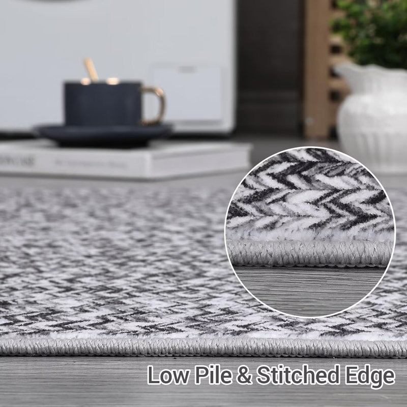 Tapis moderne pour tapis de chambre à coucher, Rectangle 5 pi x 7 pi