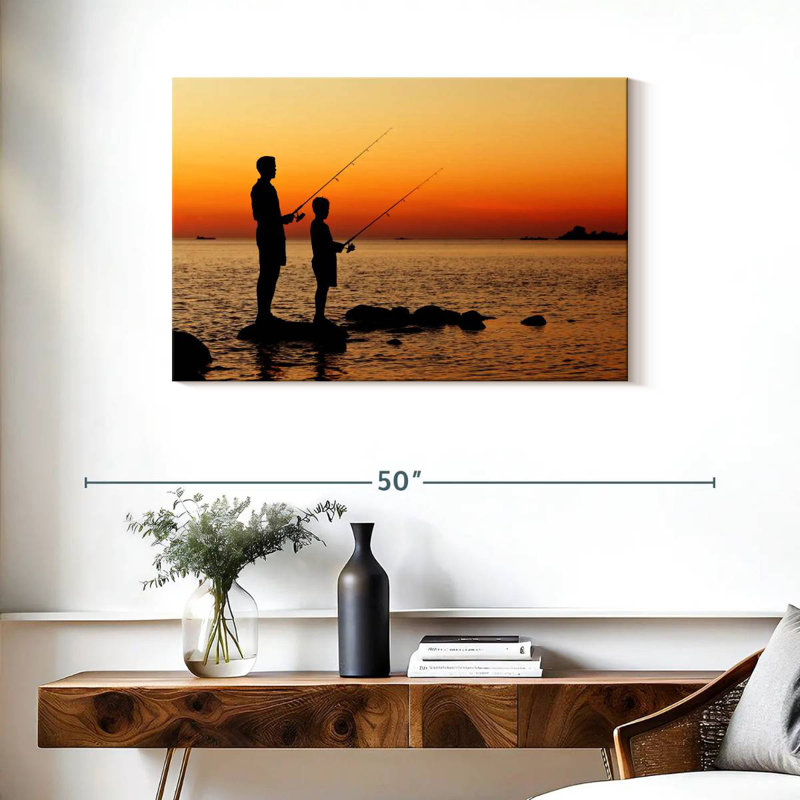 Senne Dad And Son Pêche, H 24 po x l 36 po