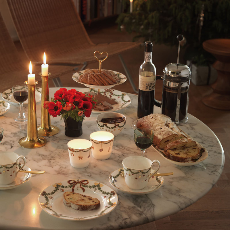 Royal Copenhagen Star Fluted Christmas Tiered Stand