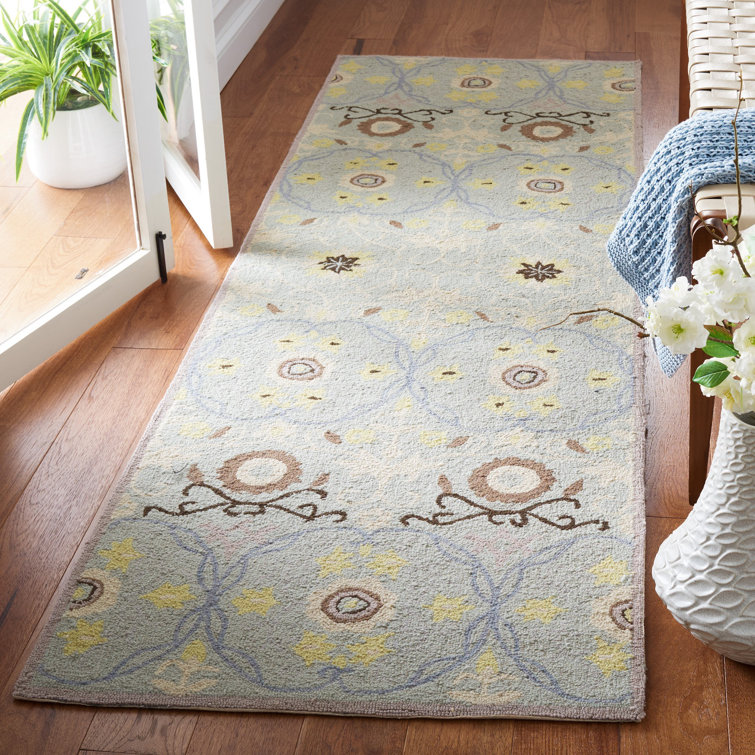 Stockertown Hand Hooked Wool Pile Geometric Rug