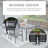 High-Quality Steel Outdoor Table And Chair Set, Suitable For Patio-1485774536