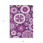 Tapis intérieur lavable 3 pi x 5 pi aubergine et mauve à motif floral