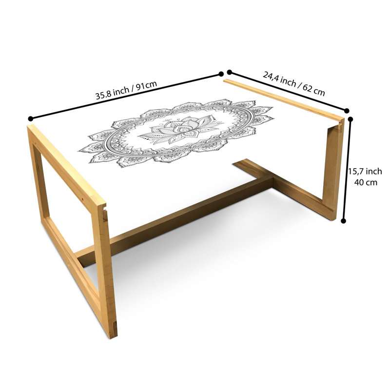Janaisha Sled Coffee Table, 90cm H x 62cm W x 40cm D