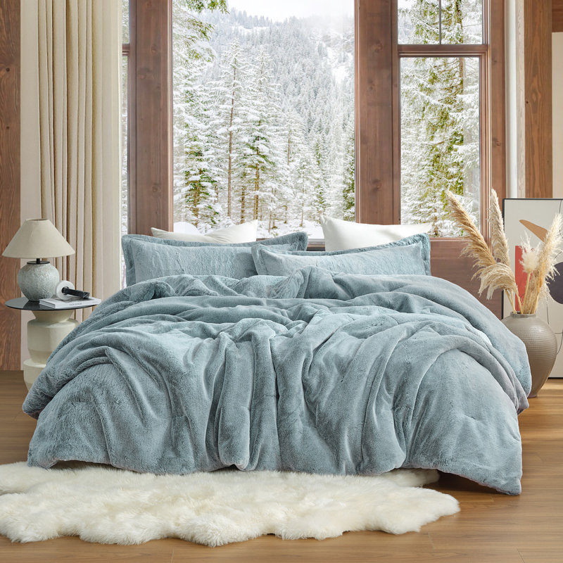 I Am Bed Serious - Coma Inducer® Oversized Queen Comforter Set - Arctic Ocean Frosted, Queen Comforter + 2 Standard Shams