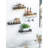 Comsouth 2 Piece Solid Wood Floating Shelf with Towel Bar-99063555