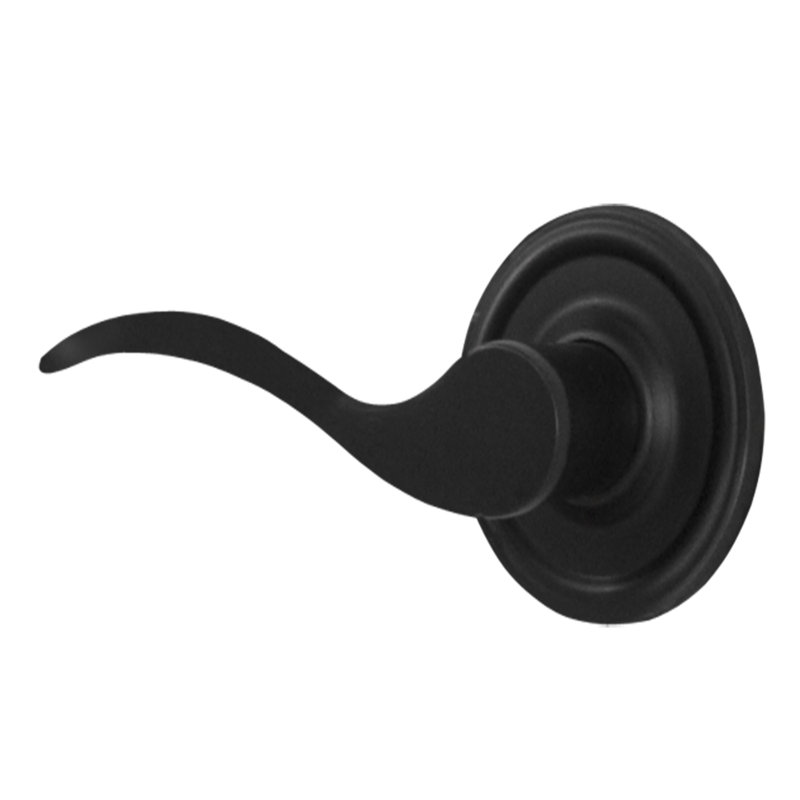 Faux levier de porte simple Bordeau, Gauche, Noir