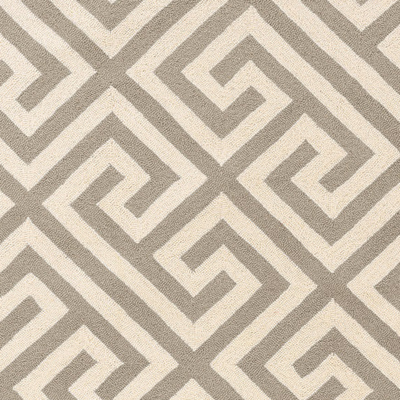 Wool Geometric Indoor Rug, Rectangle 1'10" x 2'10"
