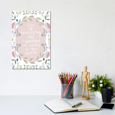 You Are Everything by Leah Straatsma - Wrapped Canvas Print