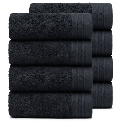 Ensemble de 8 serviettes 100% coton Raquel