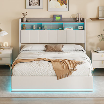 Upholstered Ottoman Storage Bed