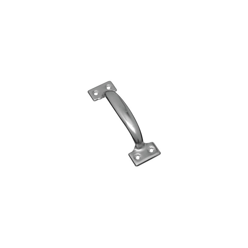 Plaque de zinc à pousser et tirer, Zingué, H 1,5 po x l 1,75 po x P 6,5 po