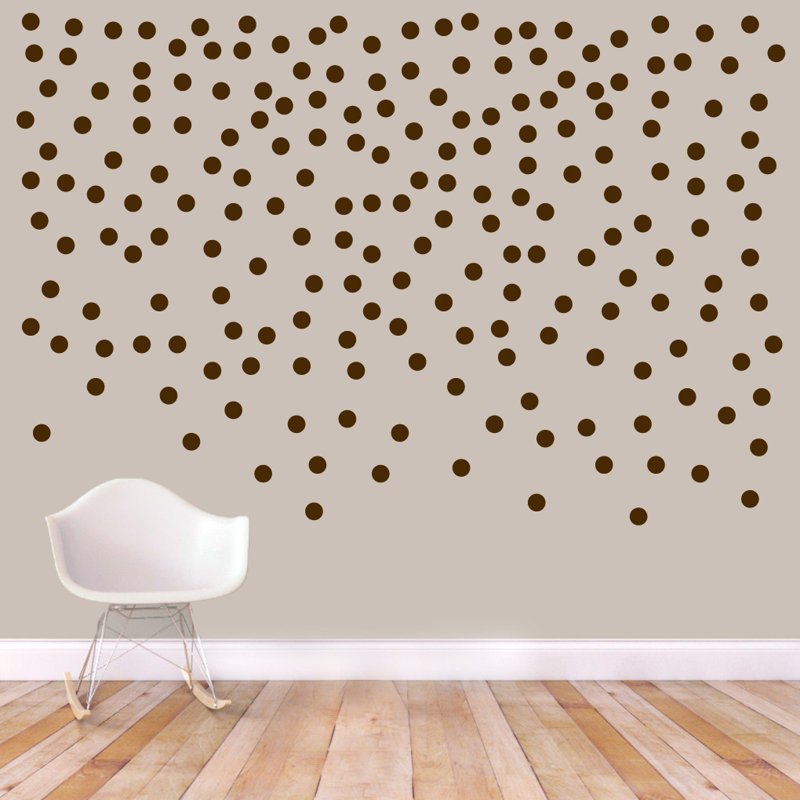 Adhésif décoratif confettis, Brun