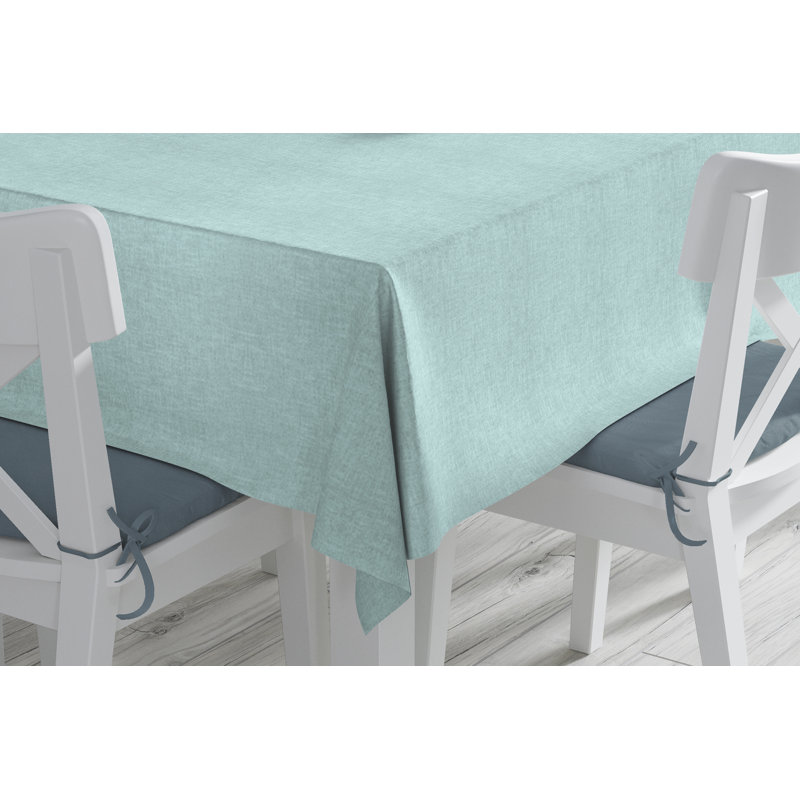 Nappe ronde en polyester Vallejos, 84 po x 60 po, oblong, Bleu poudre